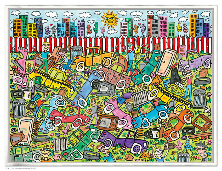 James Rizzi - YOU DON'T HAVE TO PAY TO PLAY - inklusive Rahmen