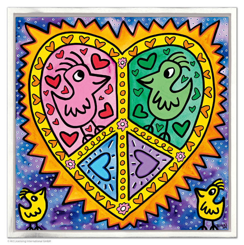 James Rizzi - MOMMY + DADDY IN LOVE - inklusive Rahmen