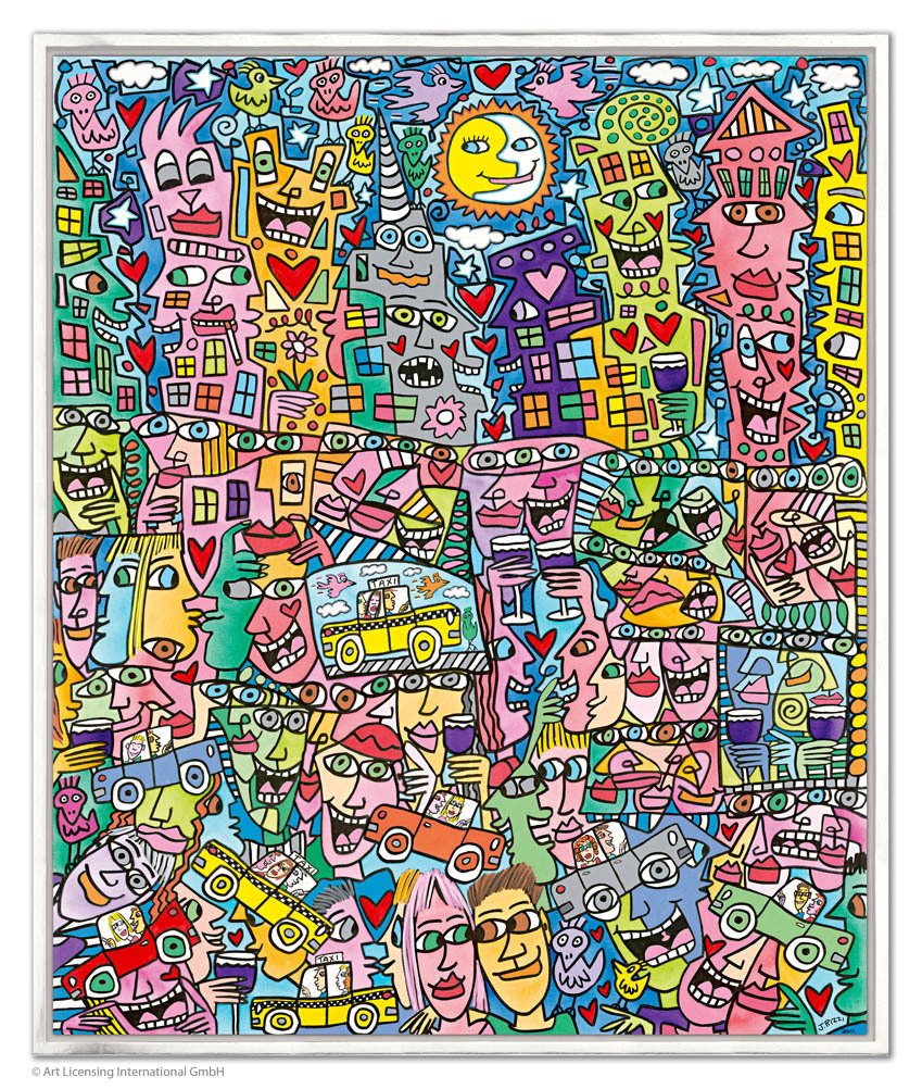 James Rizzi - GETTING THE MOST OUT OF LIFE - inklusive Rahmen
