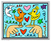 James Rizzi - LOVE THOSE LOVE BIRDS - inklusive Rahmen