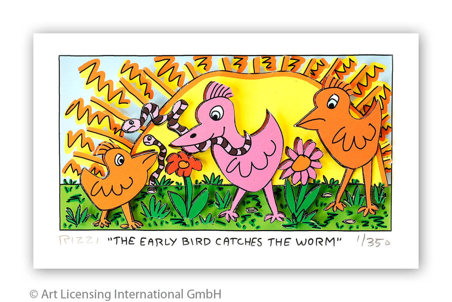 James Rizzi - THE EARLY BIRD CATCHES THE WORM