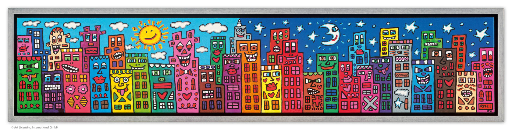 James Rizzi - MY CITY DOESN'T SLEEP, BUT IT WILL WEEP, ... - inklusive Rahmen